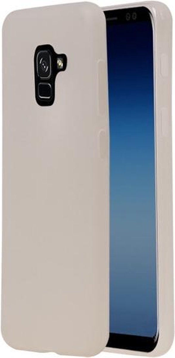 Wit TPU back case cover Hoesje voor Samsung Galaxy A8 Plus 2018