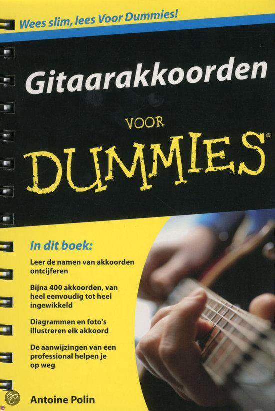 Cover van het boek 'Gitaarakkoorden voor Dummies' van Antoine Polin