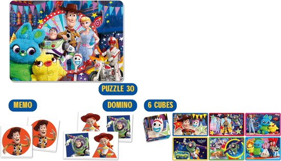 Clementoni - Edukit 4 in 1 - Disney Toy Story 4 - Educatief spel ...