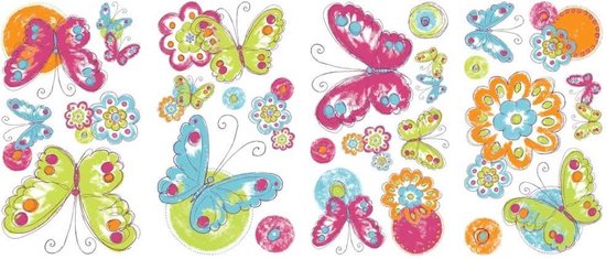 Stickers muraux RoomMates - Papillons avec effet peint à la main