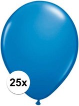 Qualatex ballonnen donkerblauw 25 stuks