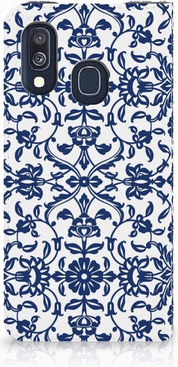 Samsung Galaxy A40 Smart Cover Flower Blue
