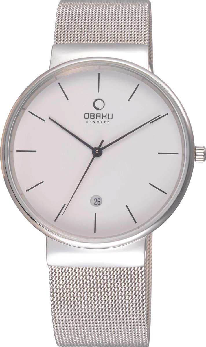 Obaku Denmark V153GD CIMC - Polshorloge - Zilverkleurig - 40 mm