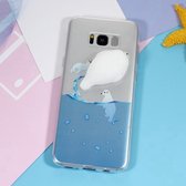 Samsung Galaxy S8 Plus - hoes, cover, case - TPU - 3D Squishy Zeehond in zee