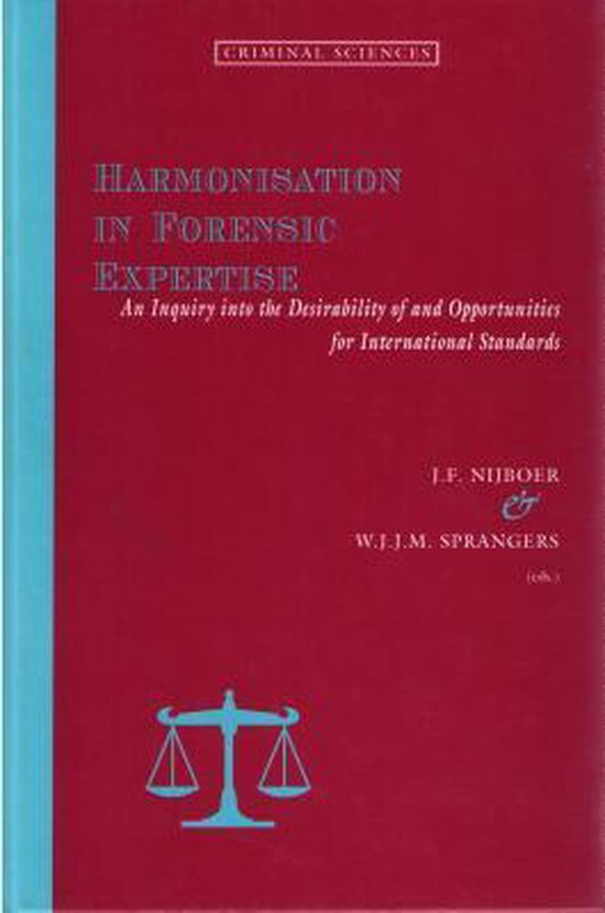 Harmonisation In Forensic Expertise - cover