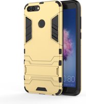 Huawei P Smart Armor Hybrid Kickstand Case - Goud