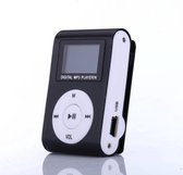 Mini clip MP3 speler FM radio met display Zwart en