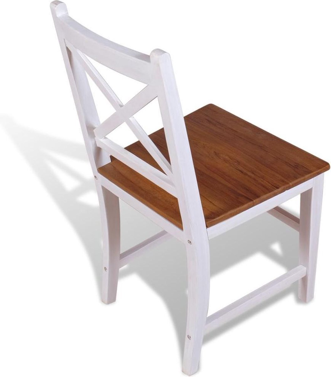 Eetkamerstoelen massief teak en mahonie 2 st Eetkamerstoelen massief teak en mahonie 2 st