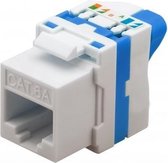 Techly IWP-MD C6A/UROTT RJ45 Blauw, Wit kabel-connector