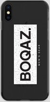 BOQAZ. iPhone XS Max hoesje - Labelized Collection - Grunge print BOQAZ