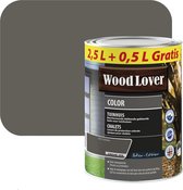 Woodlover Color Tuinhuis - Beits - Grison - 555 -- 3 L Promo- Beschermende dekkende gekleurde beits voor tuinhuizen