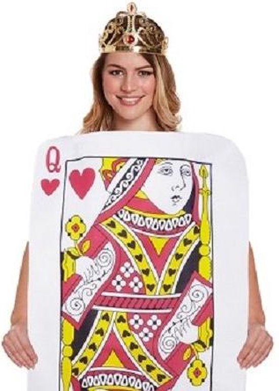 Carte à jouer Coeurs femme Alice au pays des merveilles taille unique