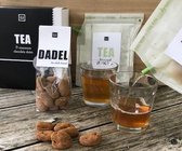 Giftset thee met choco-kaneel dadels en glazen