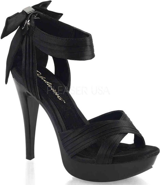 EU 37 = US 7 | COCKTAIL-568 | 5 Heel, 1 PF Criss Cross Pleated Straps Close Back Sandal