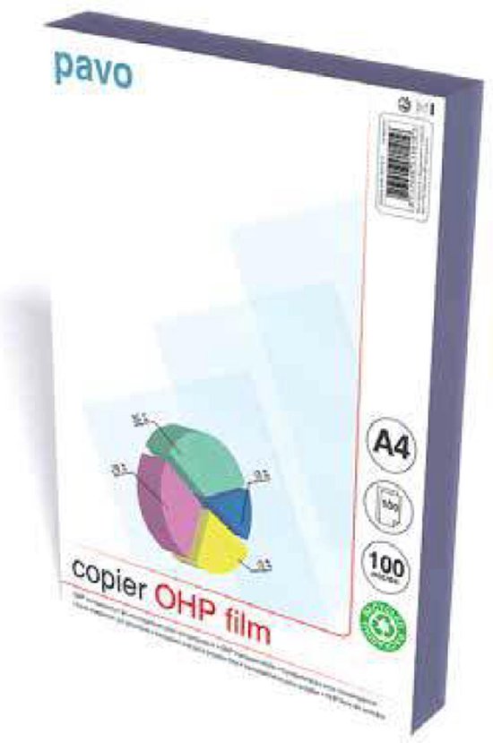 Foto: Overheadsheets a4 ohp folie copier 100 mic transparant 100 stuks