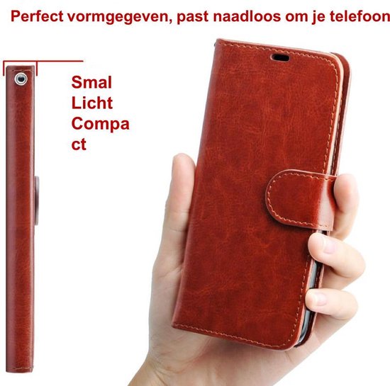 Chique de téléphone hybride en cuir chic pour iPhone 5 | iPhone SE | Marron