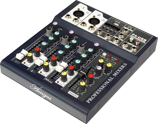 Table de mixage professionnelle Áengus F4-USB, Áengus de sonorisation 4  canaux et... | bol.com