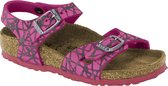 Birkenstock Rio Reflective Lines Pink narrow Microfiber