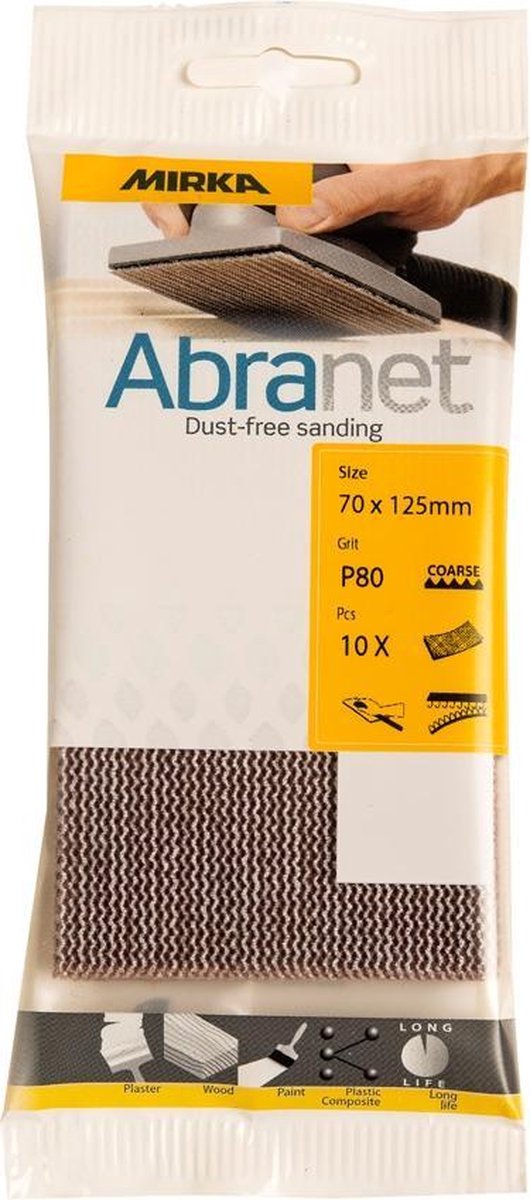 MIRKA Abranet ECO Schuurstroken 70x125mm *KLEINVERPAKKING* - P180