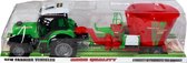 Jonotoys Tractor Met Laadaanhanger 51 Cm Rood/groen