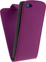 Xccess Leather Flip Case Apple iPhone 5C Purple