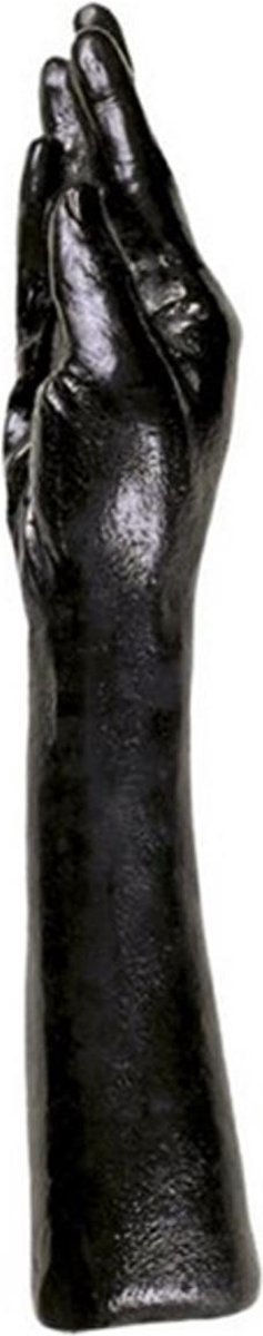 Goedkoopste Dildo arm zwart 39 cm.