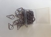 Paperclips Druppel Paars  -2,5 cm - 50 stuks