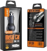 LDNIO C503 Qualcomm 3.0 Fast Charge Auto Oplader Dual Poort 2 Poorten Snellader Reislader Auto Lader Met 1 Meter Micro USB Kabel geschikt voor o.a Nokia Lumia 730 735 830 930
