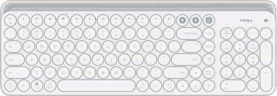 Originele Xiaomi MIIIW 102 toetsen Bluetooth + 2,4 GHz draadloze Dual-modus toetsenbord (wit)
