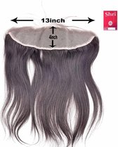 Shri 100% Indian Human Hair 13*4 Frontal Straight, 18 Inch, 130% Density