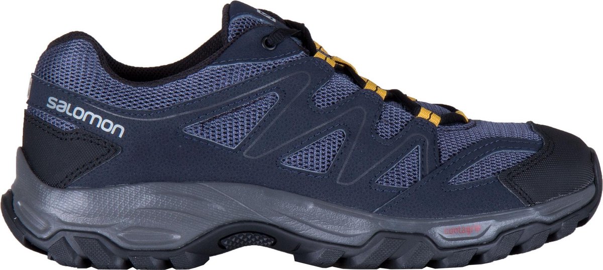 Salomon Hatos 4 Wandelschoenen - Maat 41 1/3 - Mannen - grijs/ blauw/ geel  | bol.com