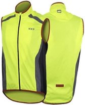 Wowow Wind Vest Zonder Mouwen Fluorgeel Reflecterend Maat S