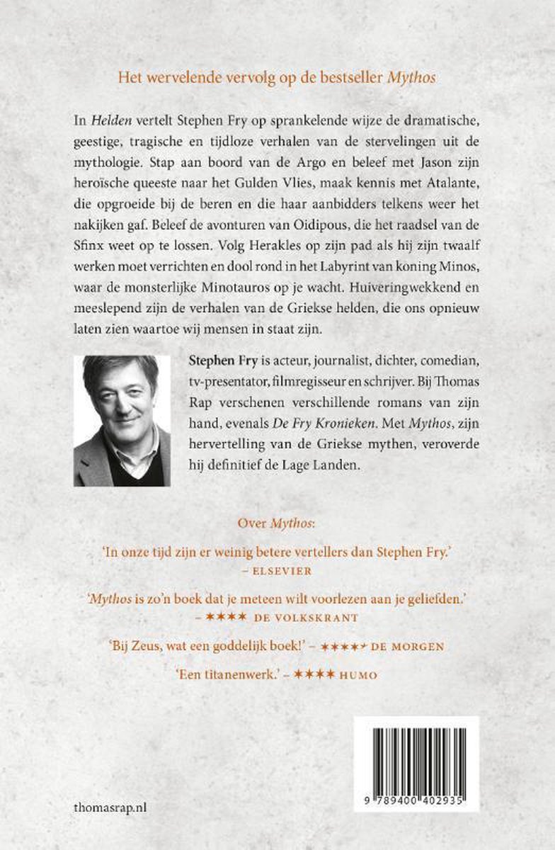 Mythos  -   Helden - back cover