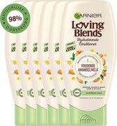 Garnier Loving Blends Conditioner - Voedende Amandelmelk - Lichtdroog Haar - 6 x 250 ml - Voordeelverpakking