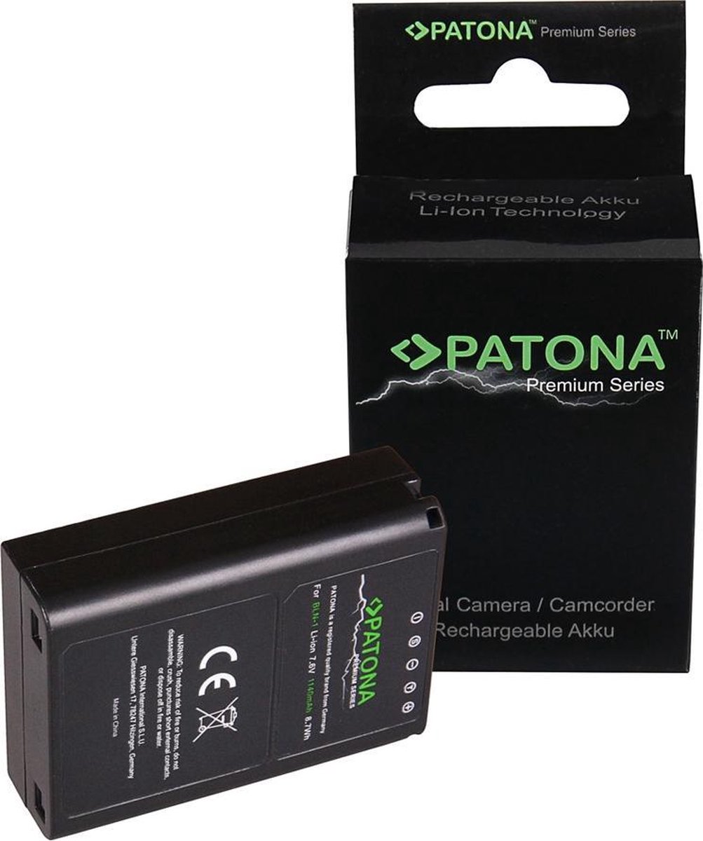 PATONA 1262 oplaadbare batterij/accu Lithium-Ion (Li-Ion) 1140 mAh 7,6 V