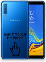 TPU Siliconen Hoesje Samsung Galaxy A7 (2018) Finger DTMP