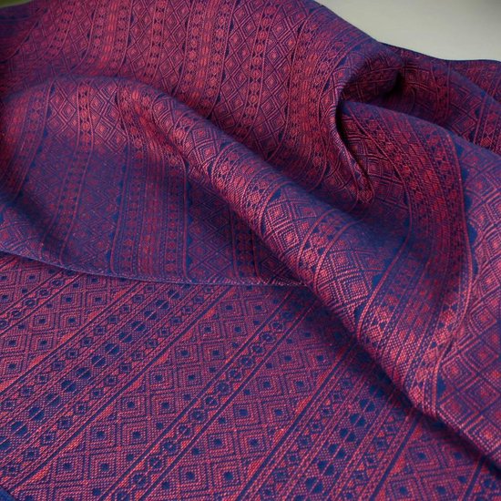 Didymos Prima Rayleigh - 6 - Draagdoek - Patroon, Blauw, Rood | bol