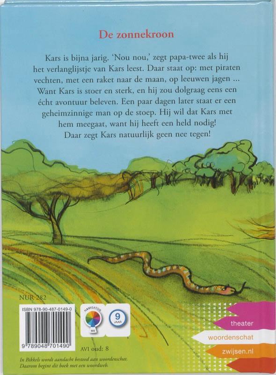 Bikkels - De zonnekroon - back cover
