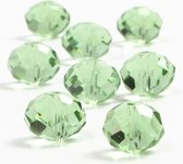 Kristal kralen, afm 12x14 mm, groen, 20 stuks
