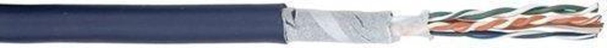 DAP Flexible CAT5E datakabel op rol 100 meter, blauw