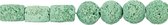 Kunsthars kralen, afm 24x38 & 31x22 mm, groen, 7 assorti