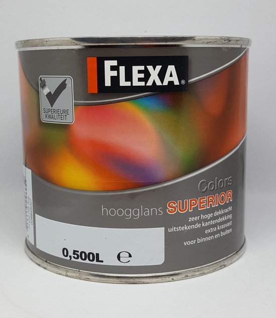 Flexa Superior - Hoogglans - Wit - 500ml