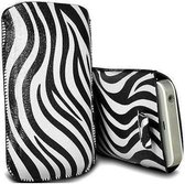 Zebra insteek hoesje tasje iPhone 4