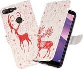 Hert booktype wallet case Hoesje voor Huawei Y7 2018 / Y7 Prime 2018