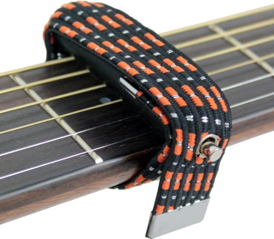 Justitie doorgaan met een vergoeding Elastic Capo Acoustic - Capodaster voor stalen snaren - Western of  Elektrische gitaar... | bol.com