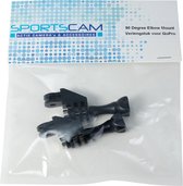 SportsCam 90° Elbow Mount Verlengstuk (2 stuks kleur ZWART)