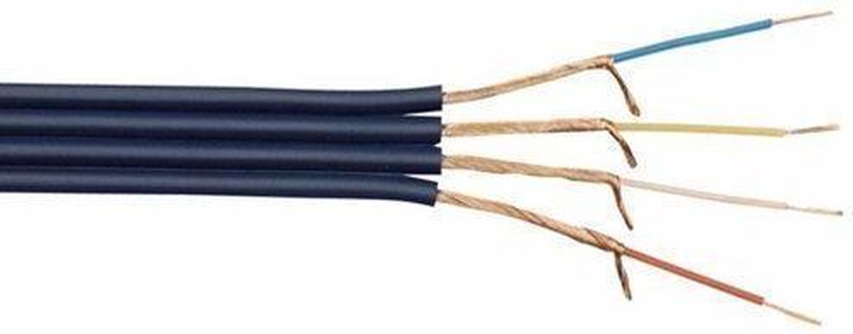 DAP AV-84 audio/video-kabel 4-weg op rol, 100 meter