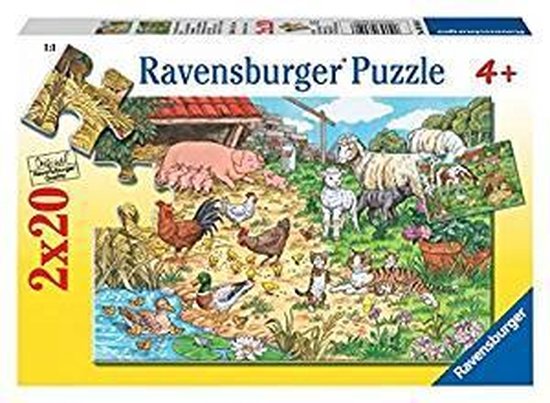 Legpuzzels - 2 van 20 stukjes - Dierfamilies Op Het Platteland -  Ravensburger Puzzels | bol.com