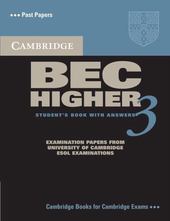 Cambridge BEC Higher 3 Student's Book with Answers
