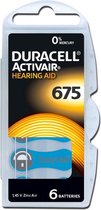 Duracell PR44 ZA675 Knoopcel voor Hoortoestellen - 6 Stuks